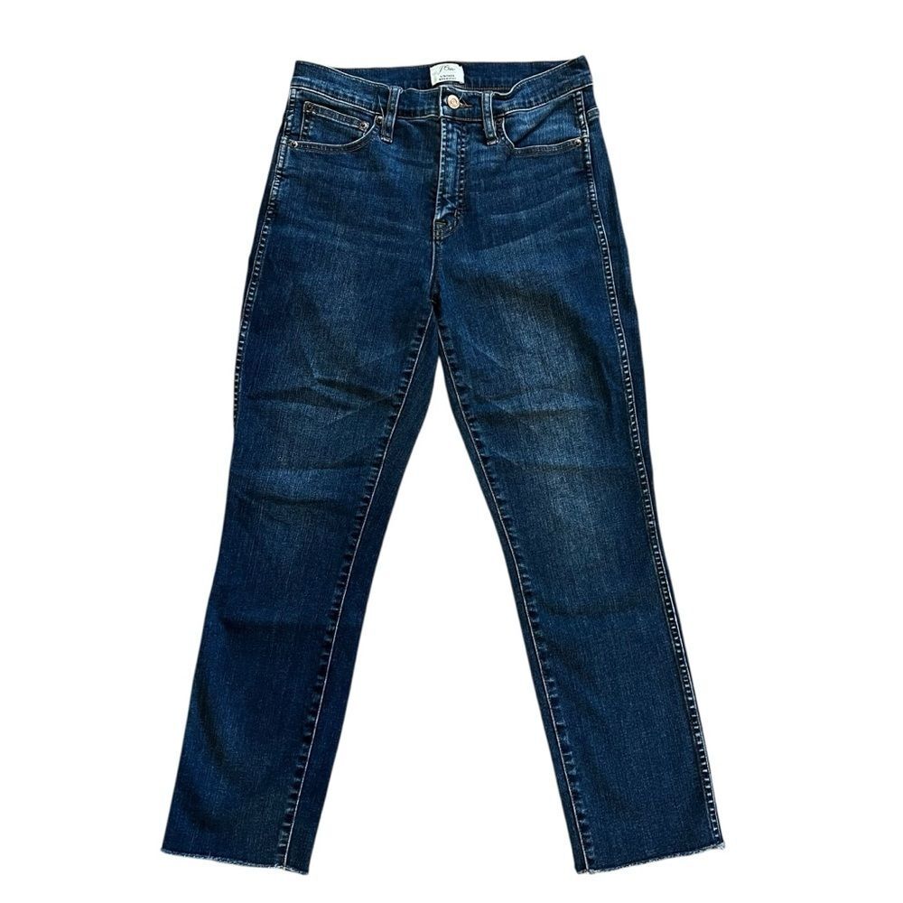 J Crew Vintage Straight
 Jeans Raw Ankle US 27